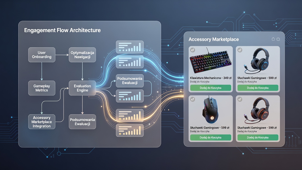 Eastern European gaming portal interface showing review summaries linked to accessory marketplace navigation