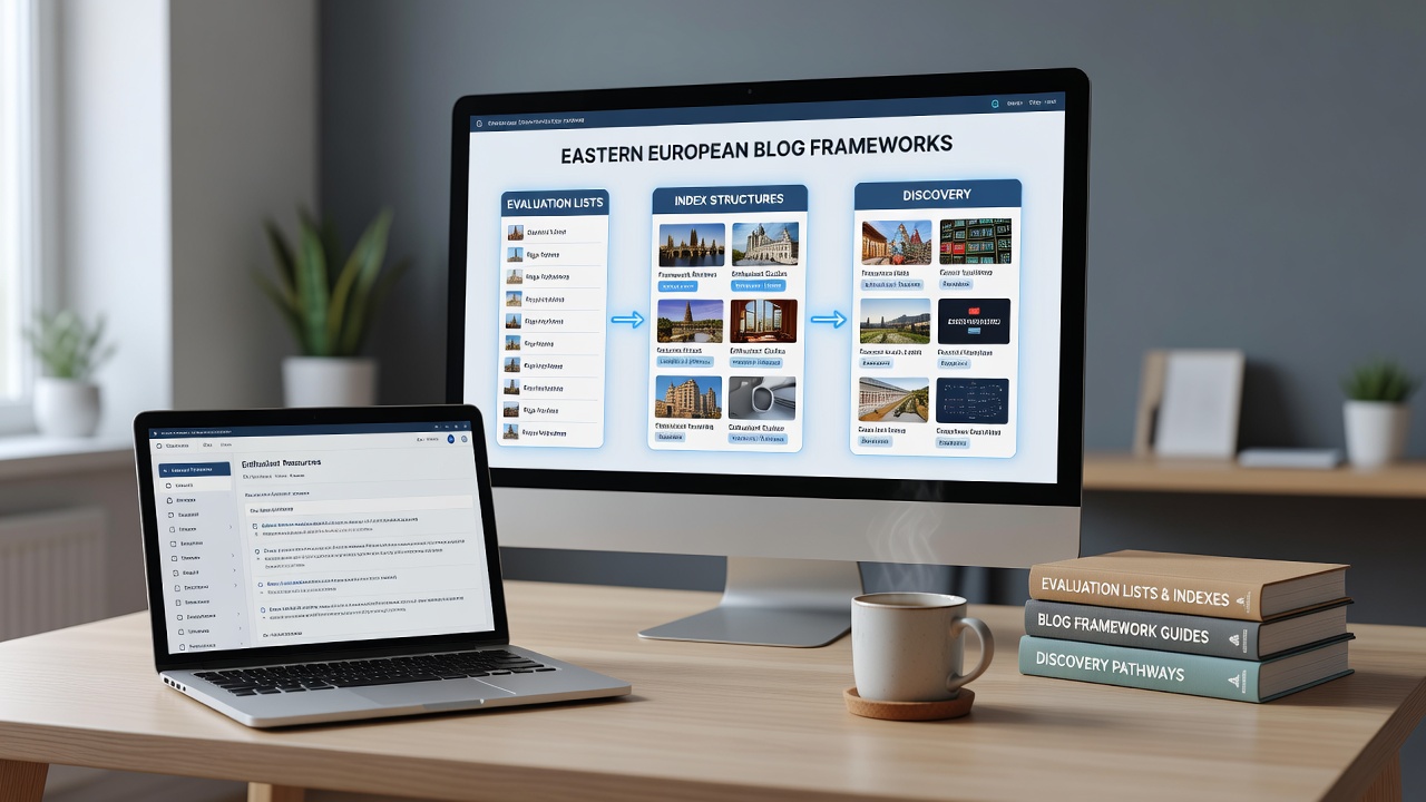 Detailed view of index navigation tools on an Eastern European blog that routes from game reviews to direct gaming equipment purchases