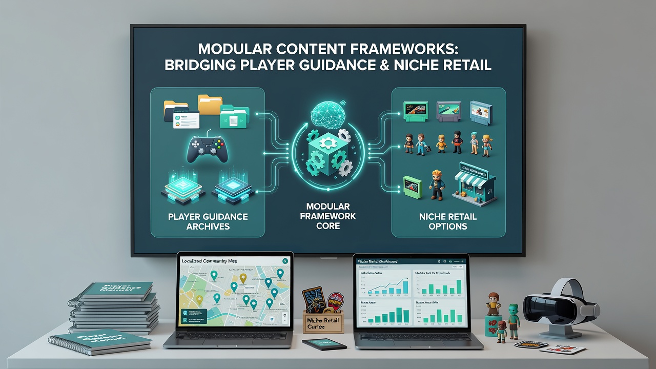 Overview of modular content frameworks connecting gaming guides and retail options in community settings