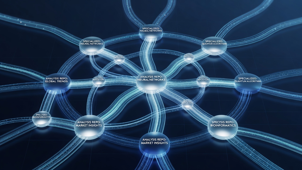 Detailed view of data flow between analysis repositories and equipment supplier platforms