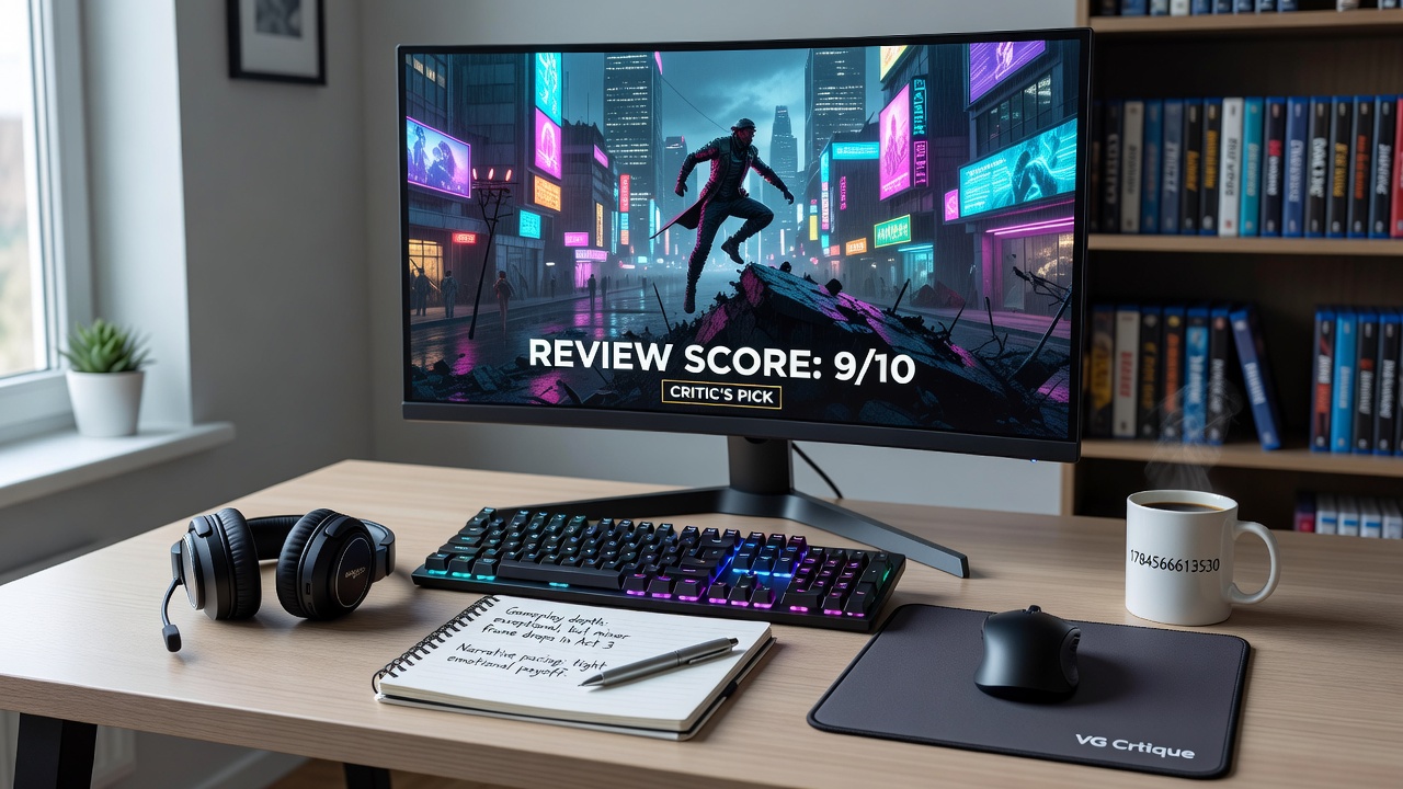 Detailed analysis session during a video game review process